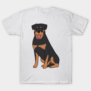 Cute rottweiler illustration T-Shirt